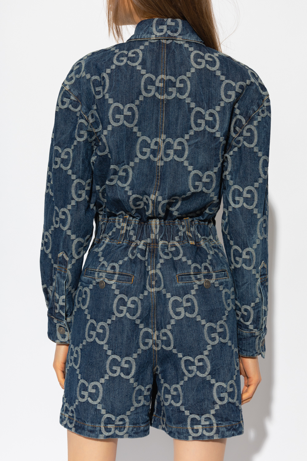 Blue 2024 gucci jumpsuit